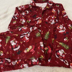 Flannel Christmas Santa Pajamas